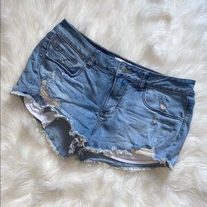 VS PINK Distressed Shorts